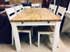 Matbord + 7st stolar